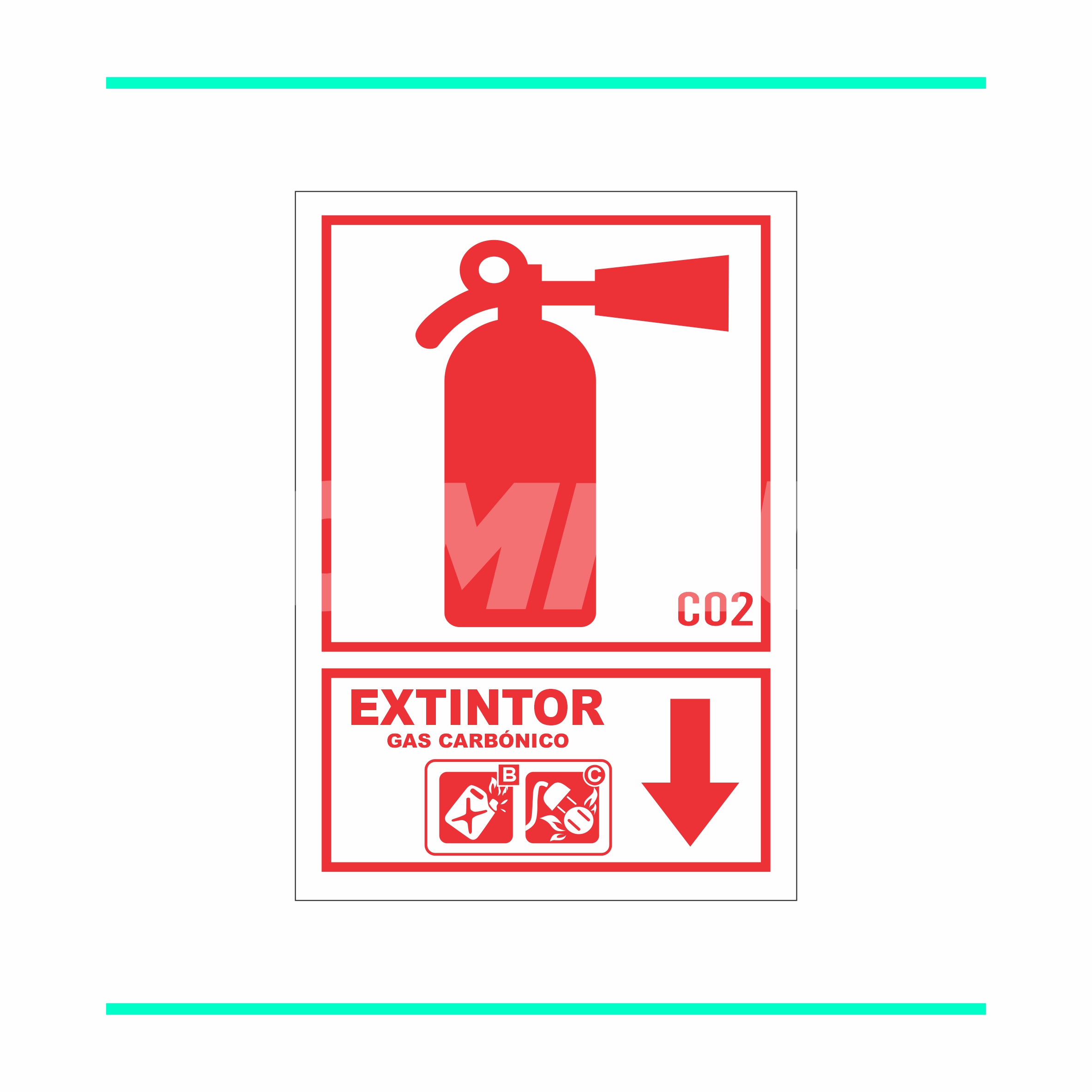 D-3020 EXTINTOR CO2 - VERTICAL D-3020 EXTINTOR CO2 - VERTICAL