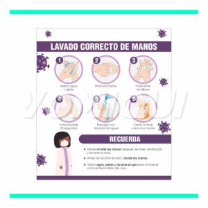 D-3049 LAVADO CORRECTO DE MANOS - VERTICAL